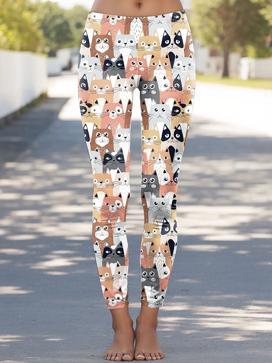 Γυναικεία Κολάν Διακοπές Βίντατζ Μοντέρνα Μέχρι τον αστράγαλο Ψηλή Μέση Γραφική Ζώο Εκτύπωση Moale Αναπνέει Ελαστικό Causal Καθημερινά Διακοπές Θαλασσί Κίτρινο Ανθισμένο Ροζ Πορτοκαλί Άνοιξη Φθινόπωρο 2026 - $21.99 –P2