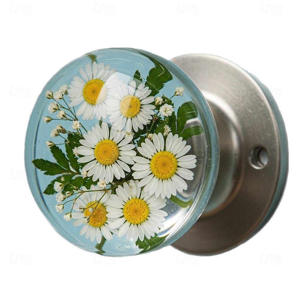 Poignée de porte décorative unique en résine incrustée, design artistique, poignée d'armoire artistique faite à la main pour portes intérieures, tiroirs, placards, décoration intérieure de 2025 ? $17.49 –P3