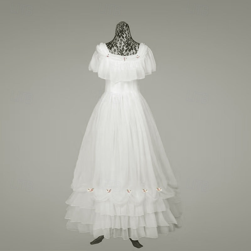 white masquerade dress Pleated Halter Top Small Model is a standard XS and is wearing size XS Contemporary woman wearing a white