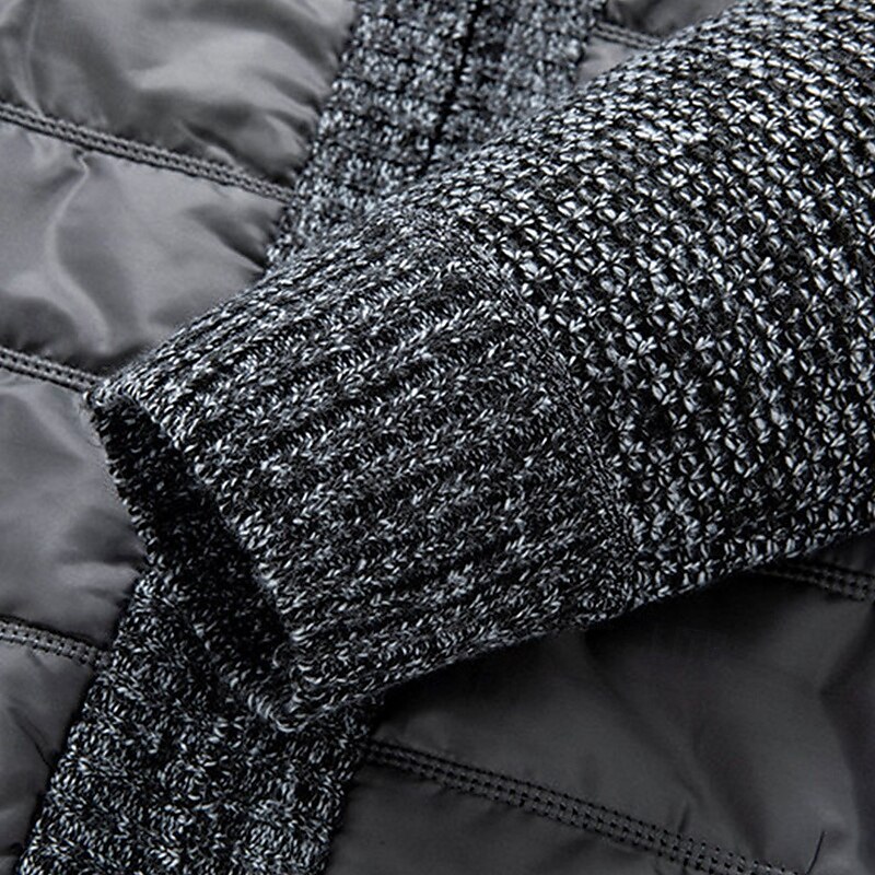 Herren Strickjacke Kurzer Pullover Reißverschluss-Pullover Strickpullover Gerippt Stricken Normale Oberteile Patchwork Tasche Einfach Stehkragen Mode Klassisch Urlaub Alltagskleidung Bekleidung 2025 - $28.99 –P11