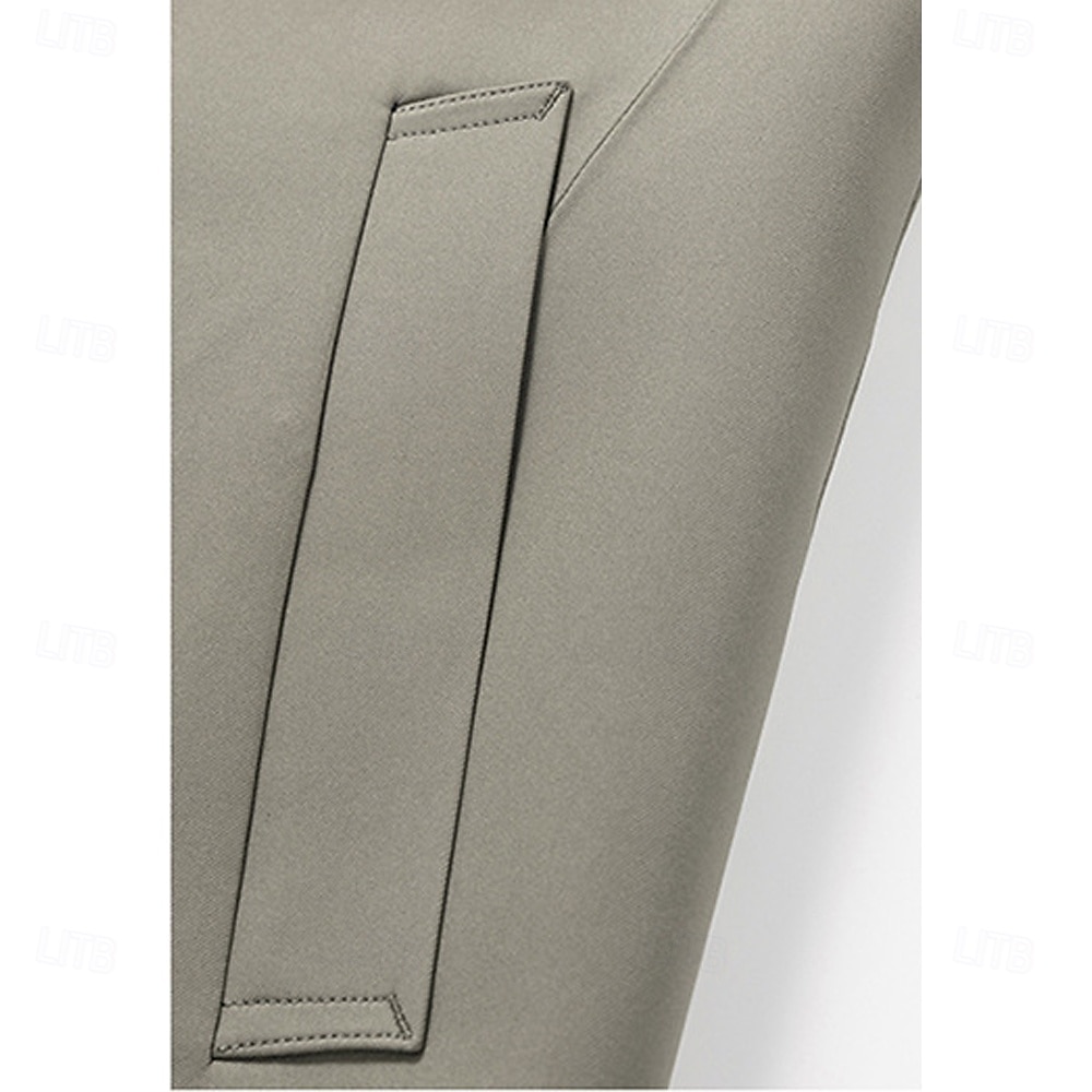 Herr Trenchcoat Formell Kontor Vår Höst Många årstider Polyester Ytterkläder Kläder Elegant Dagligen Ensfärgat Vik-över krage Enkelknäppt 2025 - $100.99 –P10