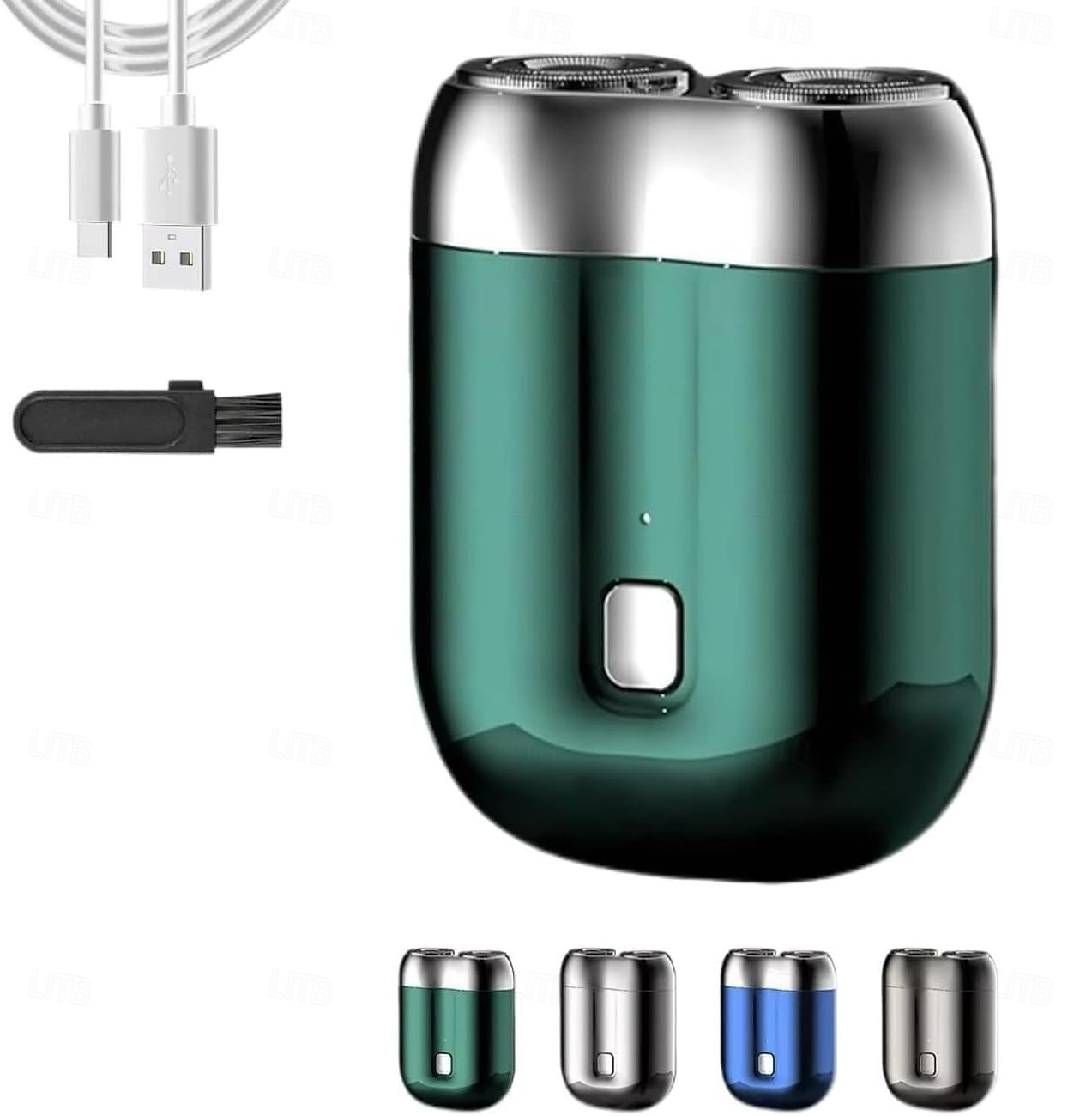 kapesní holicí strojek USB mini holicí strojky pro muže mini elektrický holicí strojek se dvěma hlavicemi ideální dárek pro muže, přítele, otce, cestovatele a podnikatele 2025 - $18.99 –P1