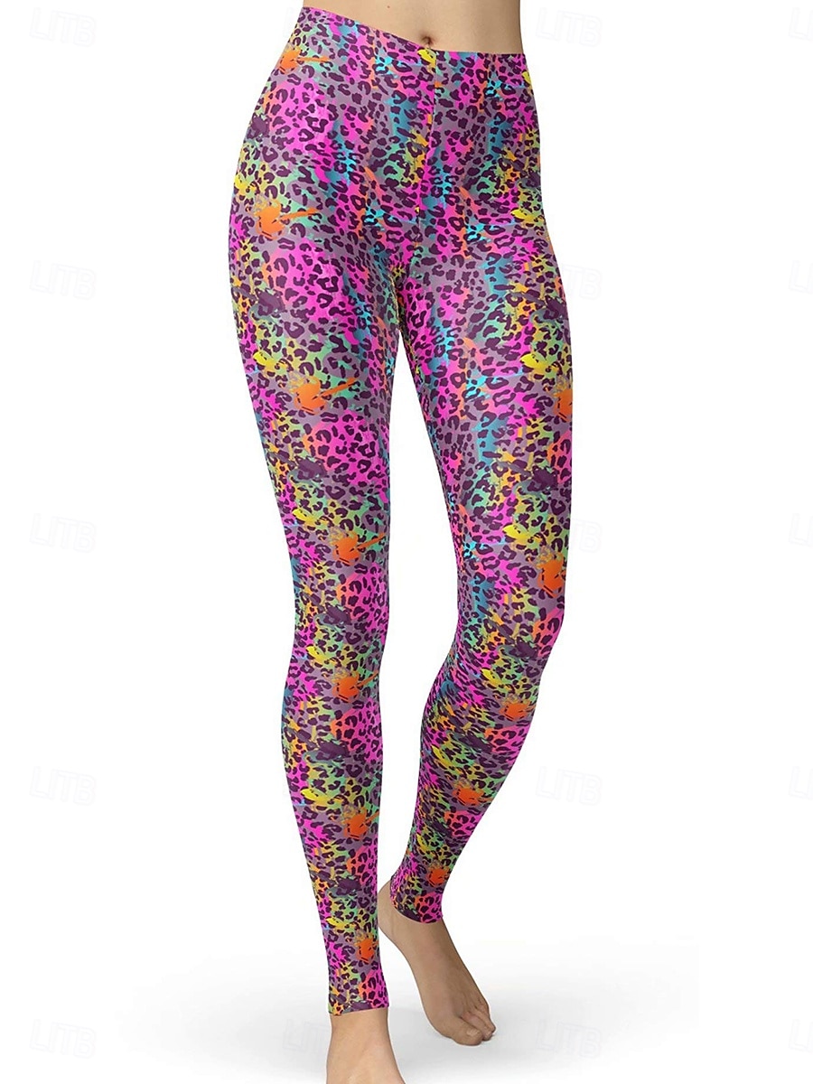 Femmes Leggings Vacances ancien Mode Longueur complète Taille haute Graphique Dégradé Géométrie Impression Doux Respirant Élastique Vacances Occasionnel Quotidien Bleu œuf de mer Noir Rouge Violet de 2025 ? $19.99 –P7