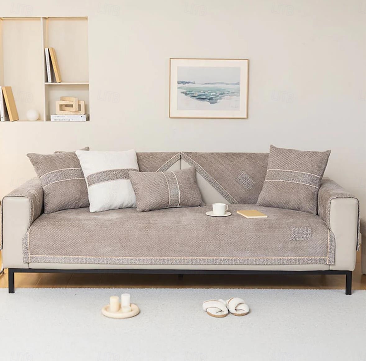 Helårs sofatrekk til hund moderne tweed vevd chenille sklisikkert sofatrekk kjæledyrvennlig 2026 - $19.99 –P13