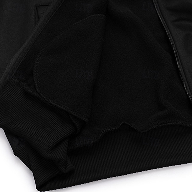 Per uomo Giacca in Pile Giacca Casual Vacanza Quotidiano Traspirabilità Tasca Primavera Autunno Semplice Moda Classico Collo alla coreana Regolare Nero Cachi Verde militare Grigio Giacca del 2025 a $29.99 –P8