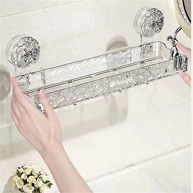 Light Luxury Style Punch-Free Storage Rack Suction Cup Corner Shelf Bathroom Triangle Organizer Wall Mounted No Drilling Washstand Rack for Toiletries and Essentials 2025 - $17.49 –P5