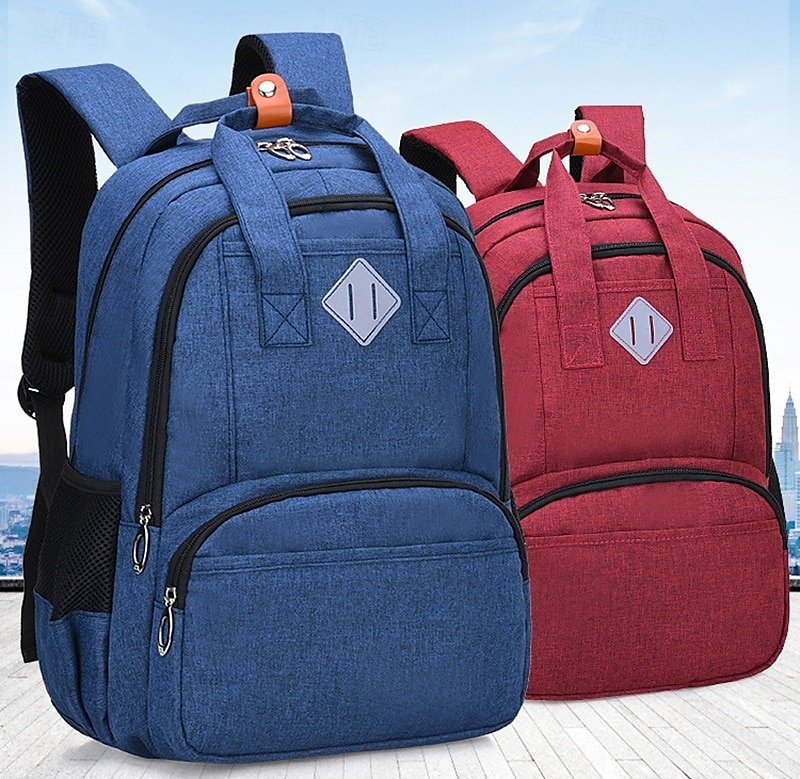 unisex klassieke schoolrugzak – veelkleurige lichtgewicht boekentas met USB-oplaadpoort en grote opbergcapaciteit 2025 - $32.99 –P1