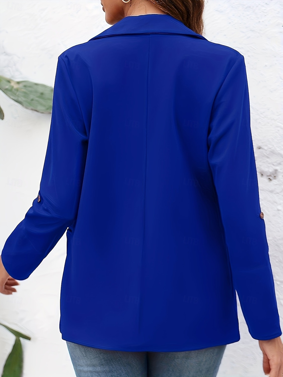 Damen Blazer Bequem Atmungsaktiv Knöpfe Mode Modern Einfach Arbeit Täglich Regulär Umlegekragen Normale Passform Langarm Oberbekleidung Schwarz Rote Burgunderrot Frühling Herbst 2025 - $31.99 –P15