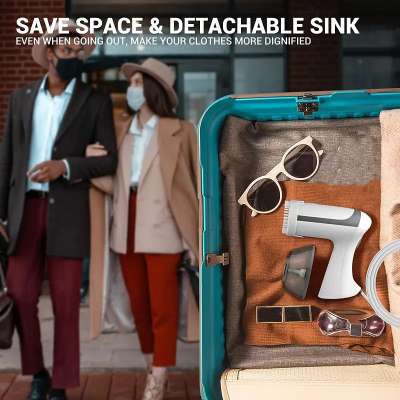 2025年 衣類用のポータブルハンドヘルドスチームアイロン - 素早く加熱し、繊維のしわを取り除きます。旅行や家庭での使用に最適です。  コレクション – $38.99 –P7