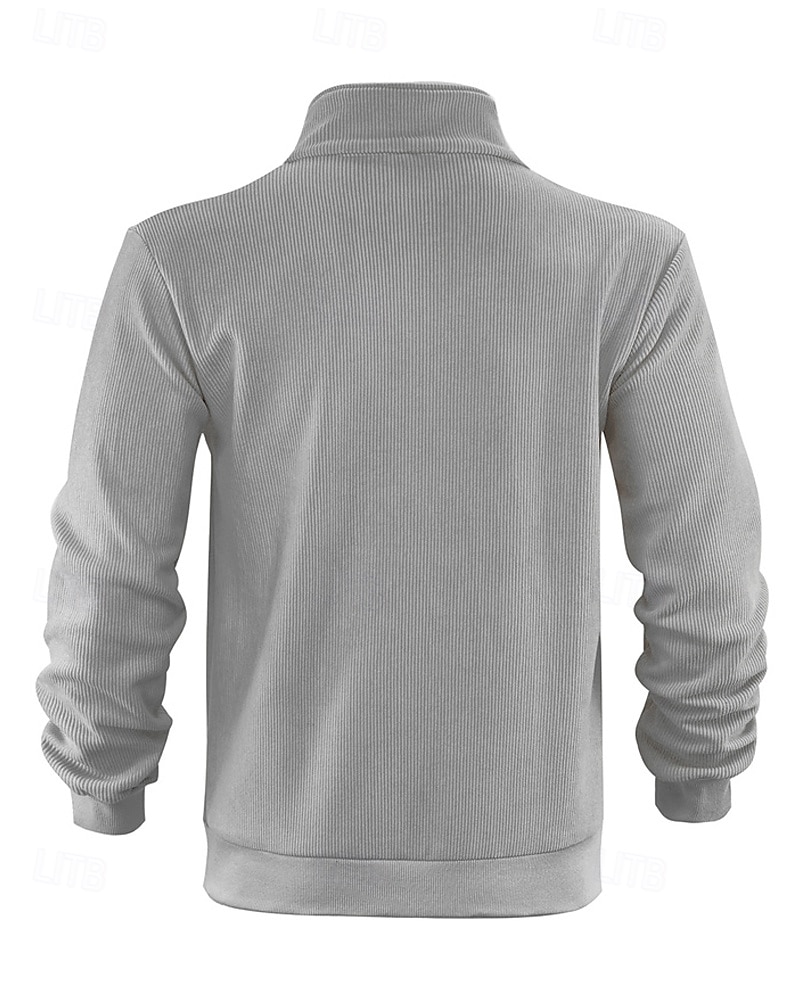 Per uomo Giacca Invernale Giacca in Pile Giacca Casual Vacanza Quotidiano Calore Termico Tasca Pile Autunno Inverno Semplice Moda Streetwear Collo alla coreana Regolare Aalbicocca Nero Blu marino del 2025 a $32.99 –P20
