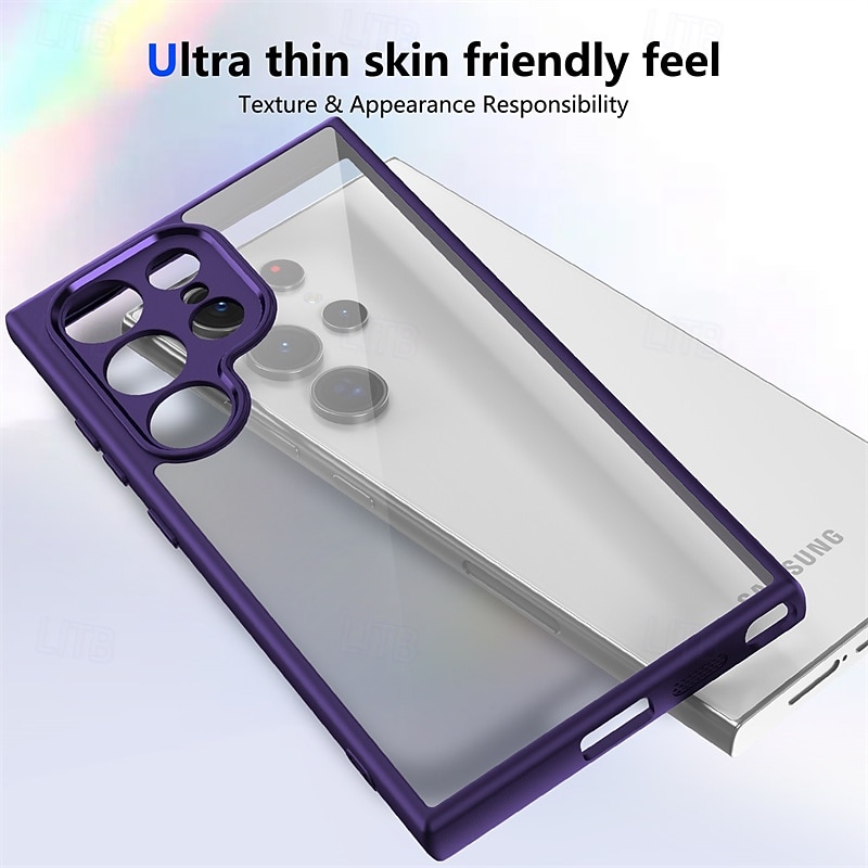 Phone Case For Samsung Galaxy S25 Plus S25 Ultra S24 Ultra Plus S24 FE S23 Ultra Plus A55 A35 A25 A15 5G Back Cover Translucent Shockproof PC 2025 - $11.99 –P3