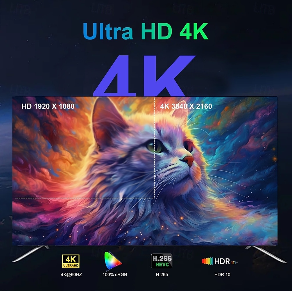 Mortal TV Box T1Mini Android 14 Voice Chromecast TV RockChip 3518 Multi-Core 4K Wifi6 BT5.0 16GB USB3.0 Video Games Set-Top Box 2025 - $38.99 –P5