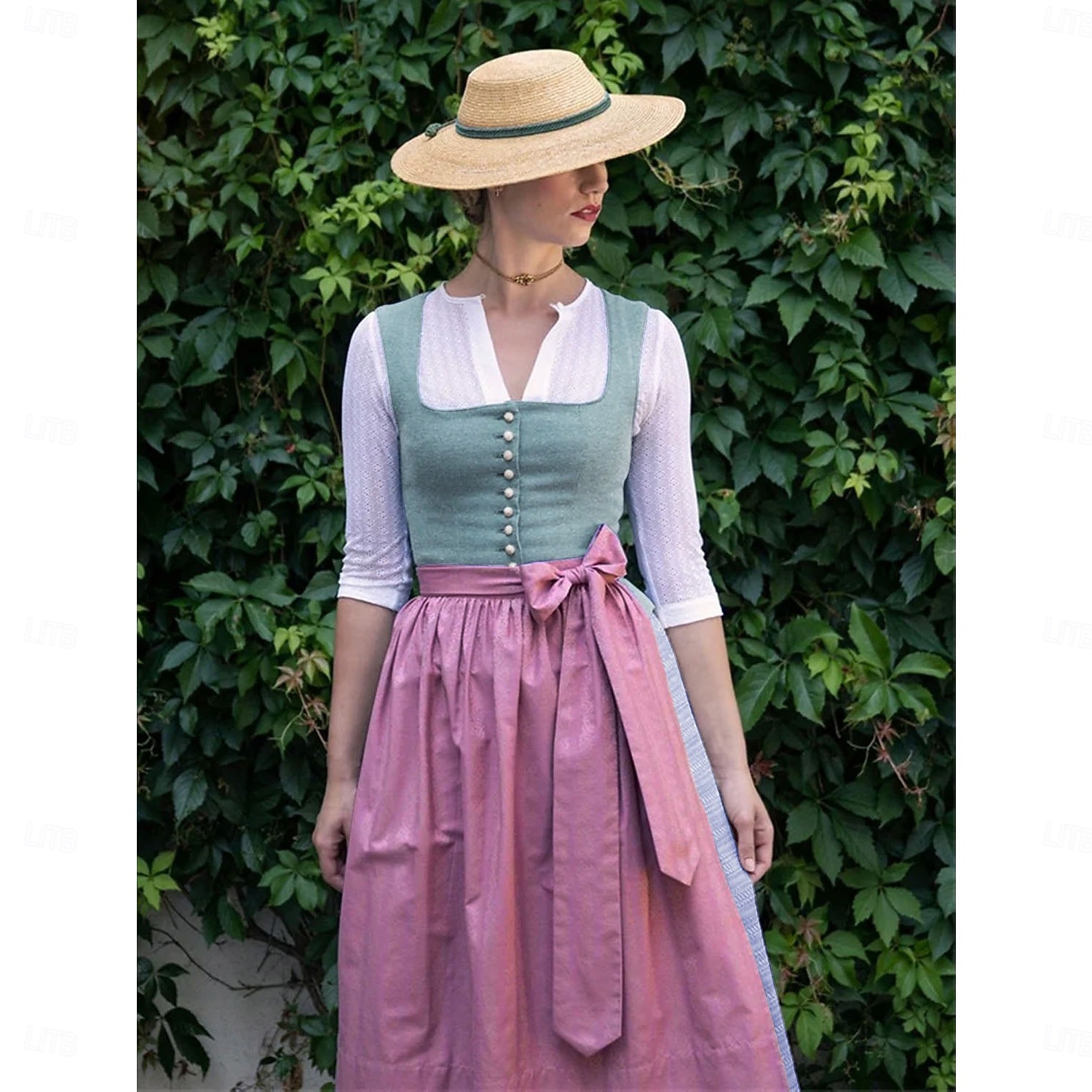 Cerveza Oktoberfest Oktoberfest Vestidos Falda acampanada Trachtenkleader Oktoberfest / Cerveza bávaro Viena prados Mujer Carnaval Fiesta Festival de Cerveza Paño de estilo tradicional Vestido 2026 - $75.99 –P17