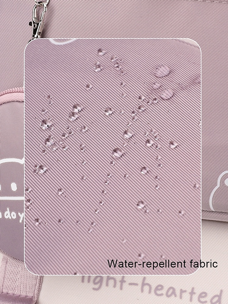 Men's Women's Backpack School Bag Bookbag School Backpack Bookbag School Daily Solid Color Oxford Cloth Nylon Large Capacity Waterproof Lightweight Pendant Zipper Black Pink Purple 2026 - $46.99 –P11