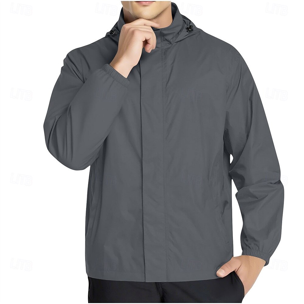 Homens Casaco exterior Jaqueta casual Férias Diário Prova-de-Água A Prova de Vento Bolsos Outono Inverno Tecido Moda Clássico Com Capuz Padrão Verde Claro Vermelho Escuro Azul Marinha Azul cáqui de 2025 por $36.99 –P10
