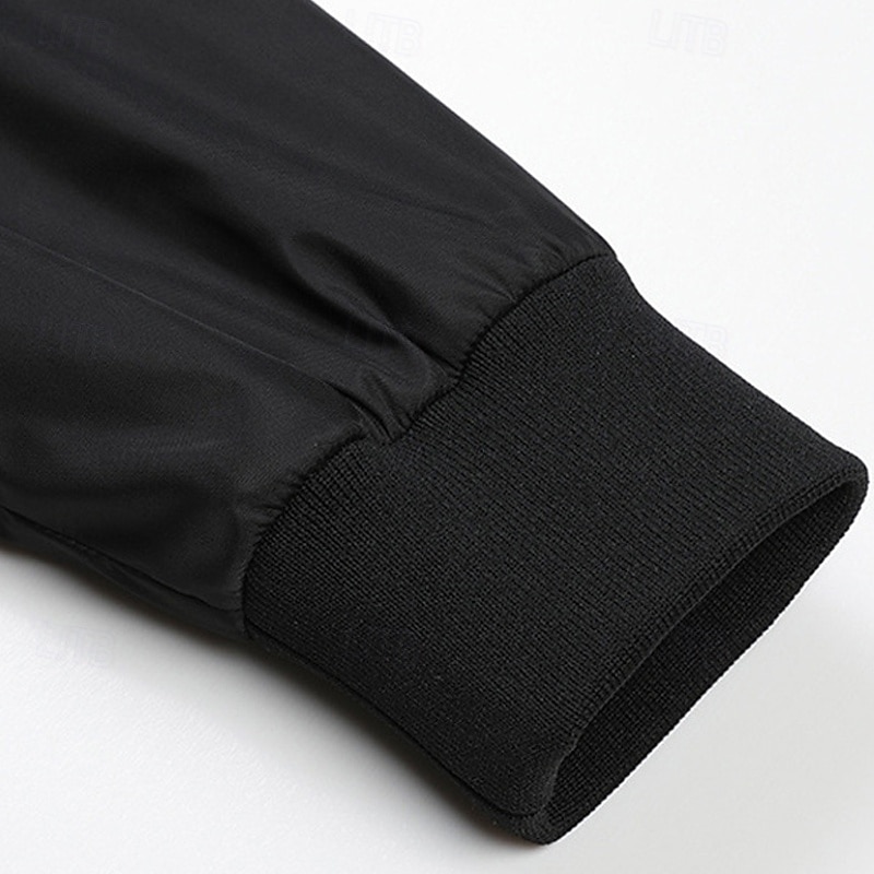 Per uomo Giacca Leggera Giubbotto bomber Giacca Casual Vacanza Quotidiano Tasca Primavera Autunno Semplice Moda Classico Collo alla coreana Regolare Nero Verde militare Giacca del 2025 a $39.99 –P8