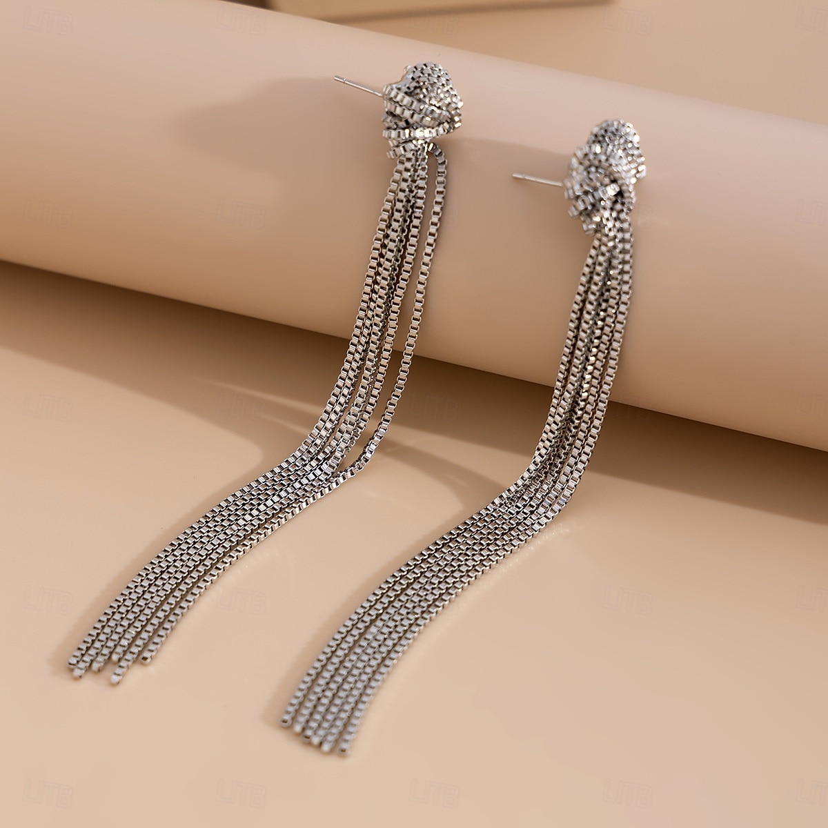Dámský pozlacený střapcový náhrdelník - elegantní vrstvený řetízkový choker s dlouhými třásněmi, výrazný šperk na večírky, do nočních klubů a večerní akce 2025 - $11.99 –P5