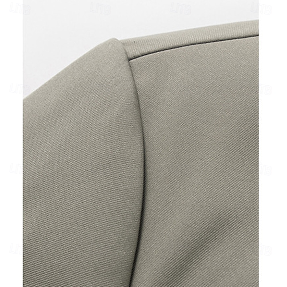 Herr Trenchcoat Formell Kontor Vår Höst Många årstider Polyester Ytterkläder Kläder Elegant Dagligen Ensfärgat Vik-över krage Enkelknäppt 2025 - $100.99 –P8