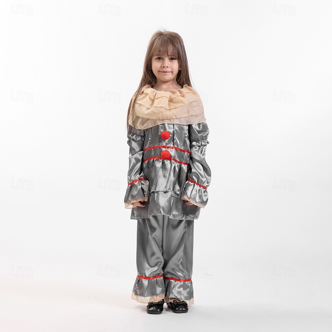 Clown Pennywise Halloween Kostüm Es Horror Gruseliges Kostüm Kinder Jungen Mädchen Halloween Karneval Leistung Party Einfache Halloween-Kostüme Verkleiden 2025 - $32.99 –P6