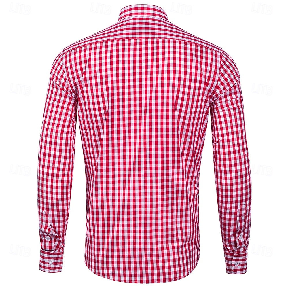 Oktoberfest Tern Mønster Lederhosen-skjorte Bayersk våpenskjold bayerske Tysk Enger Herre Karneval Ølfestivalen Tradisjonell stil klut Trøye 2026 - $32.99 –P12