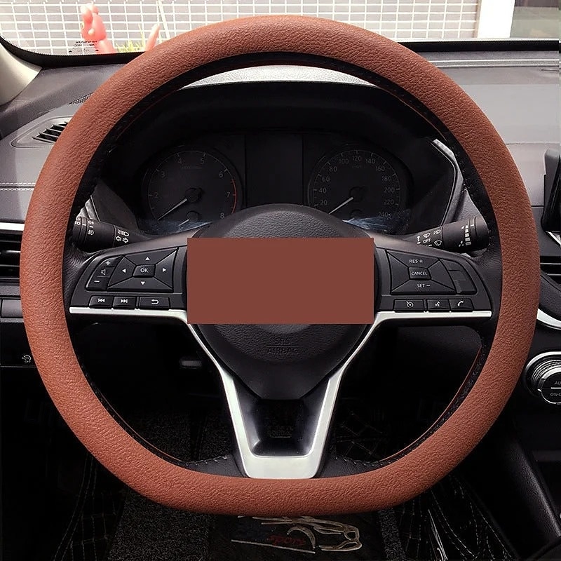 Funda de silicona para volante de coche, moderna, antideslizante, suave, ajustada, universal, para todas las estaciones, cómoda, resistente al desgaste, funda flexible para el mango. 2025 - $9.99 –P12
