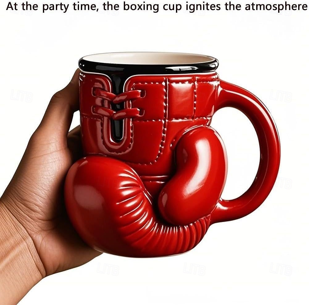 Boxing Glove Mug, Funny Resin Stainless Steel Coffee Cup for Home, Unique Boxer Gift for Men, Boxing Lovers Novelty Drinkware 2025 - $21.99 –P7
