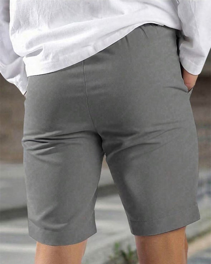 Herren Schicke Shorts Burmuda Shorts Arbeitsshorts Tasche Einfach Komfort Atmungsaktiv Kurz Outdoor Geschäft Mode Lässig Schwarz Blau 2025 - $21.99 –P13