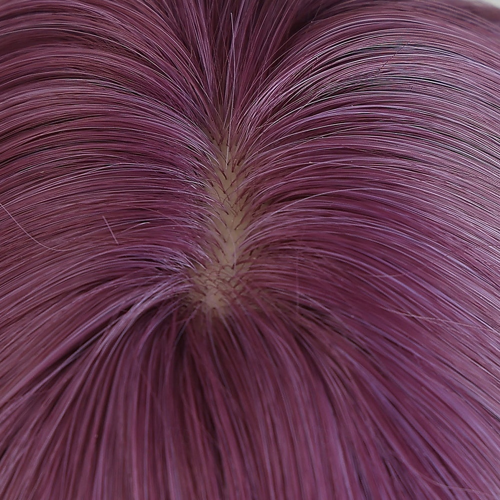Perruque d'Halloween violette lisse de 30 cm pour femme – cheveux synthétiques avec frange, idéale pour un cosplay effrayant &mode de tous les jours de 2025 ? $28.99 –P2