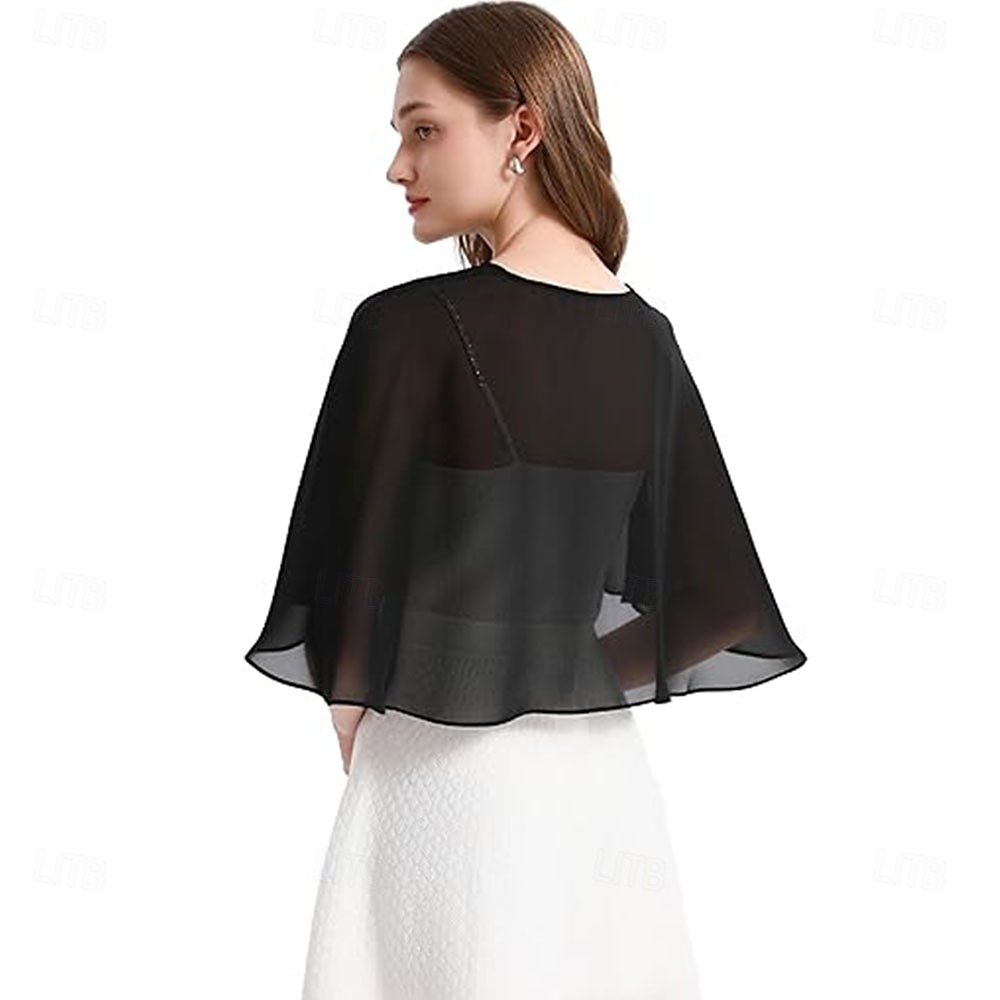 Shawl and Wraps for Evening Dress Chiffon Shawls Wedding Shrug Guest Bridesmaid Cape Scarves for Womens 2025 - $14.99 –P5