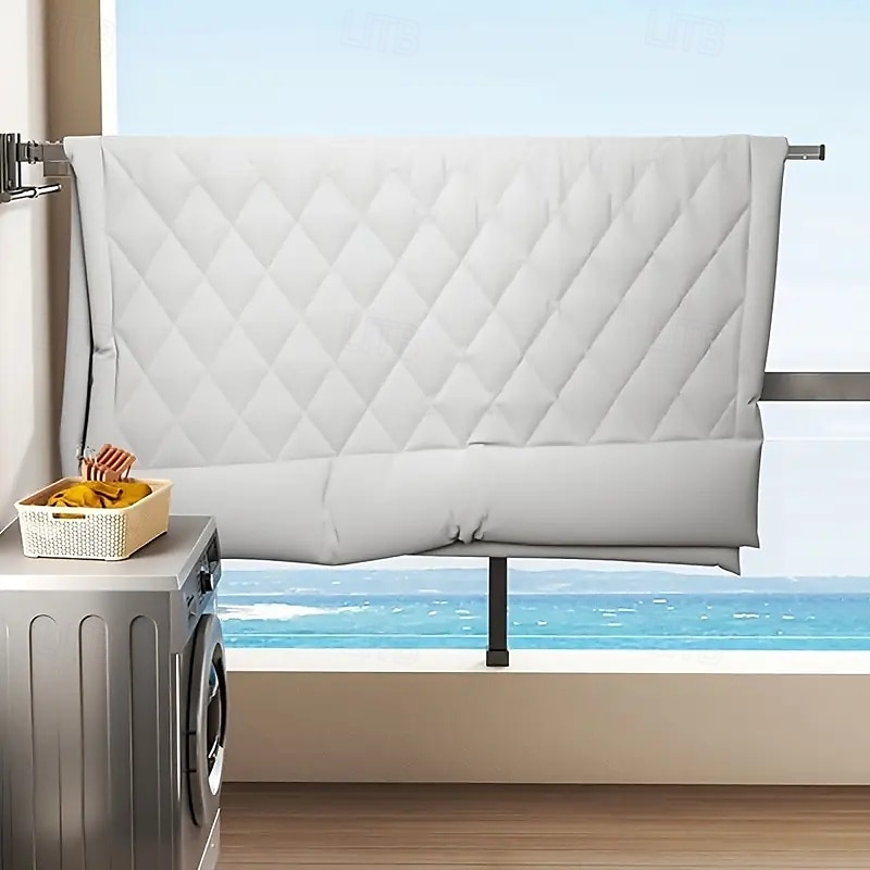 3/4 Fold Wall-Mounted Clothes Drying Rack with Rotating Design Space-Saving Foldable Clothes Hanger for Balcony, Laundry Room, Bathroom 2025 - $43.99 –P5
