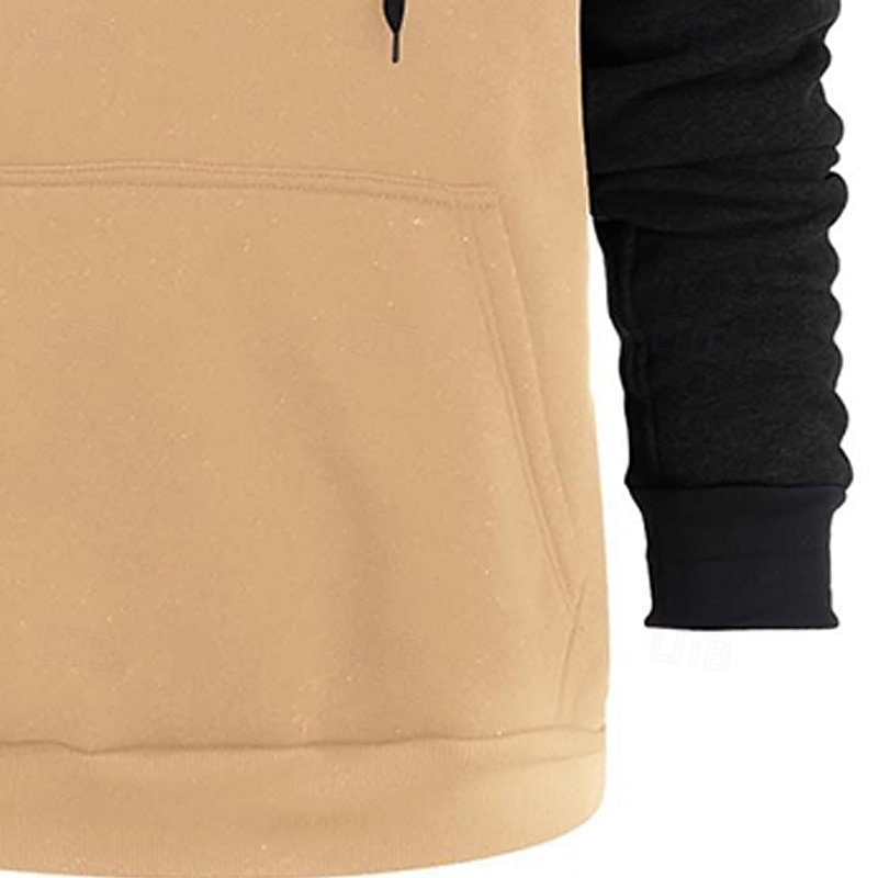 Homme Sweat à capuche Sweat à capuche quart zippé Sweat à capuche tactique Noir bleu marine Kaki Gris Clair Gris foncé À capuche Uni Patchwork Bloc de Couleur Multi-poches Sport & Loisir Occasionnel de 2026 ? $24.99 –P7