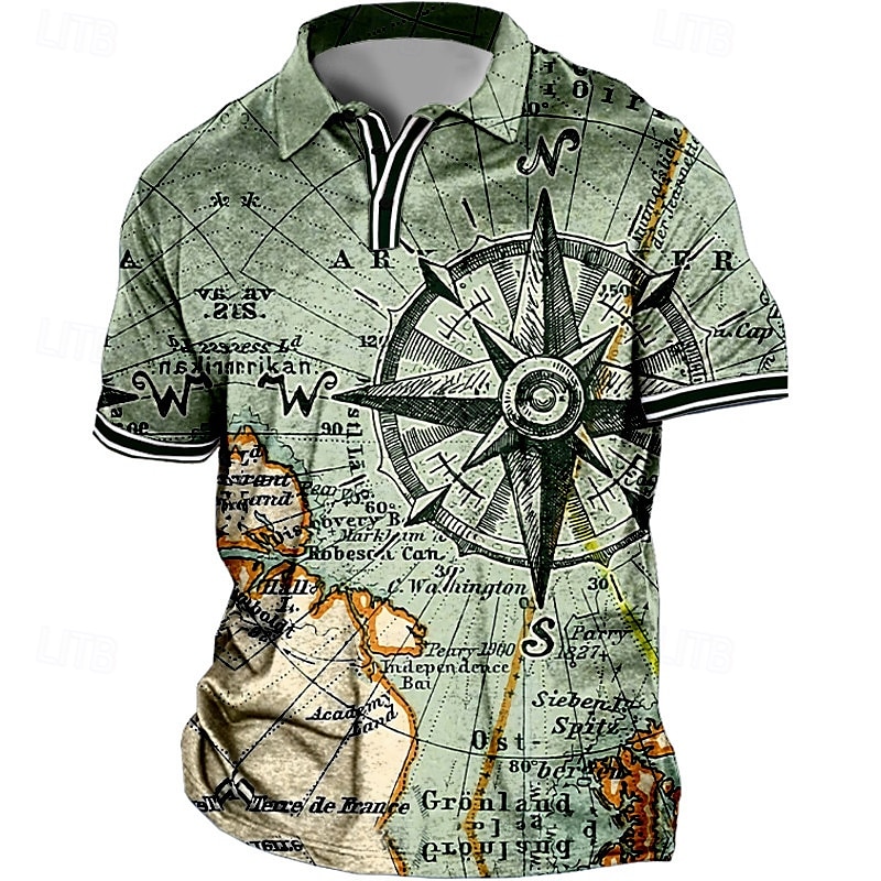 Bărbați Mărime Plus Tricou POLO Mare si inalt Imprimeu Grafic Răsfrânt Imprimeu Manșon scurt Primavara vara Sport Modă Șic Stradă Designer În aer liber Stradă Topuri 2025 - $20.99 –P1