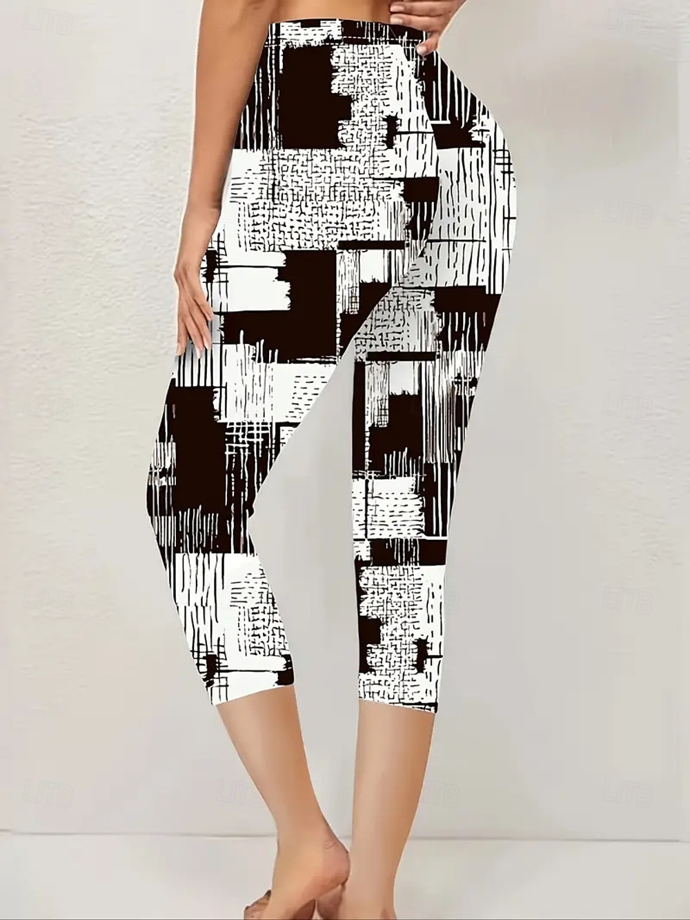 Dame Leggings Ferie Årgang Etnisk stil Capris Høy Midje Grafisk Abstrakt comfy Utendørs Bekvem Elastisk utendørs Feriereise Avslappet Svart Sommer Vår Mager 2025 - $18.99 –P2