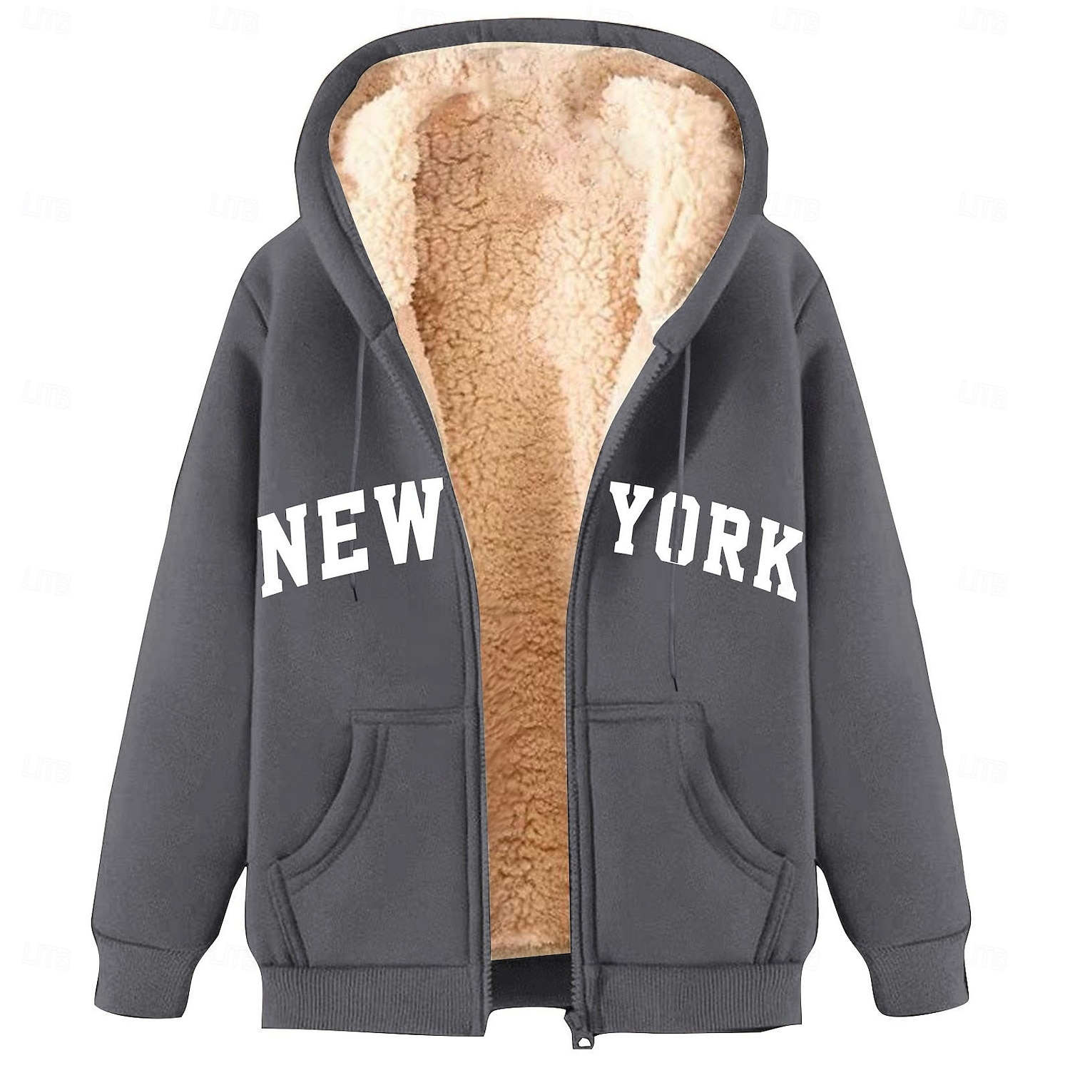 Homens Full Zip Hoodie Moletom com zíper Casaco de lã Moletom de lã Adamascado Preto Vinho Vermelho Azul Com Capuz Tecido Letra Estampas Abstratas Zíper Bolsos Desportos e Ar livre Casual Diário de 2025 por $17.49 –P6