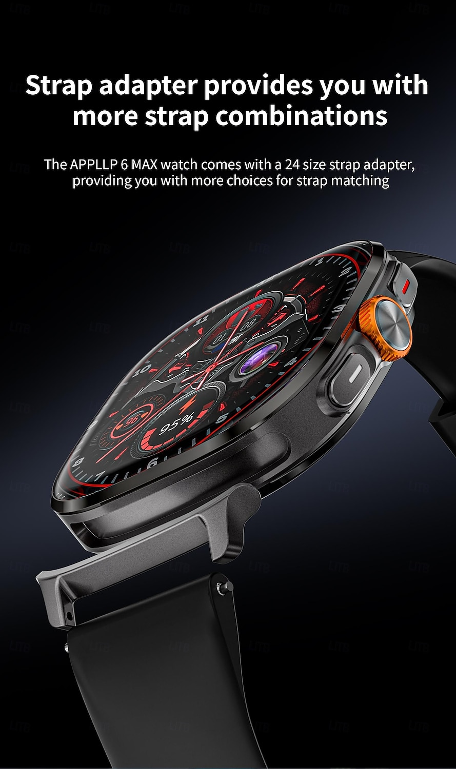 LOKMAT APPLLP 6 MAX Smart Watch 2.16 inch 4G LTE Cellular Smartwatch Phone 3G 4G 3G Pedometer Call Reminder Activity Tracker Compatible with Android iOS Women Men GPS Hands-Free Calls Media Control 2025 - $164.99 –P18