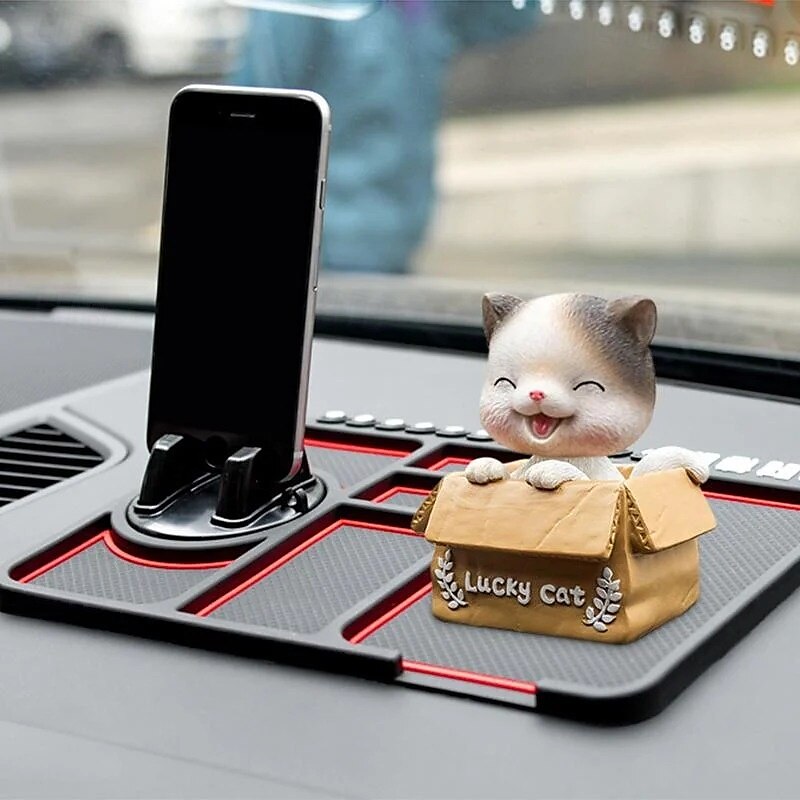 Support de téléphone multifonction antidérapant pour tableau de bord de voiture, tapis antidérapant pour intérieur de voiture, support de navigation GPS, organisateur de 2025 ? $9.99 –P1