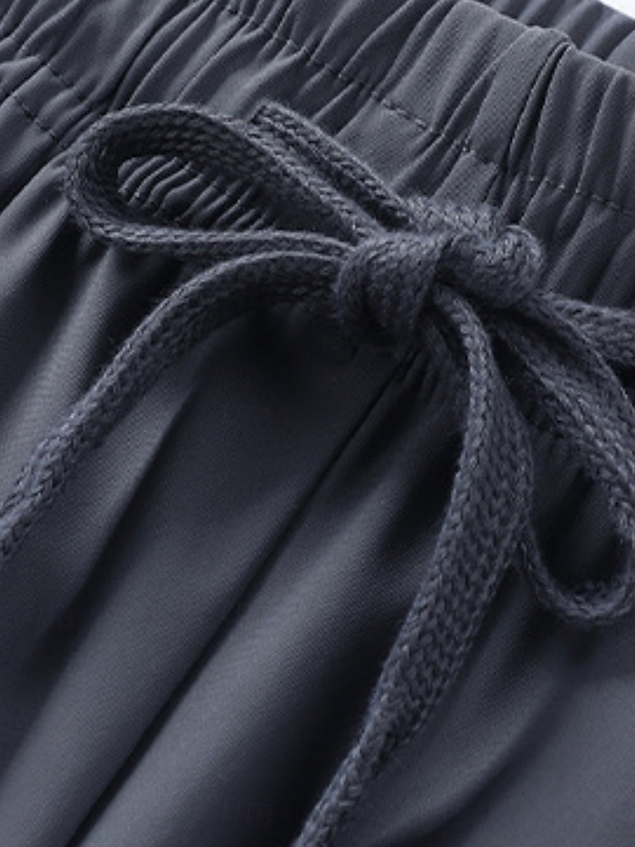 Dam Kinesiska Shorts Grundläggande Ledigt Knelängd Hög midja Ensfärgat Ficka Elastiskt midjeband Bekväm Mjuk Microelastisk Utomhus Gata Svart Rodnande Rosa Purpur Grå Sommar Normal 2025 - $20.99 –P3