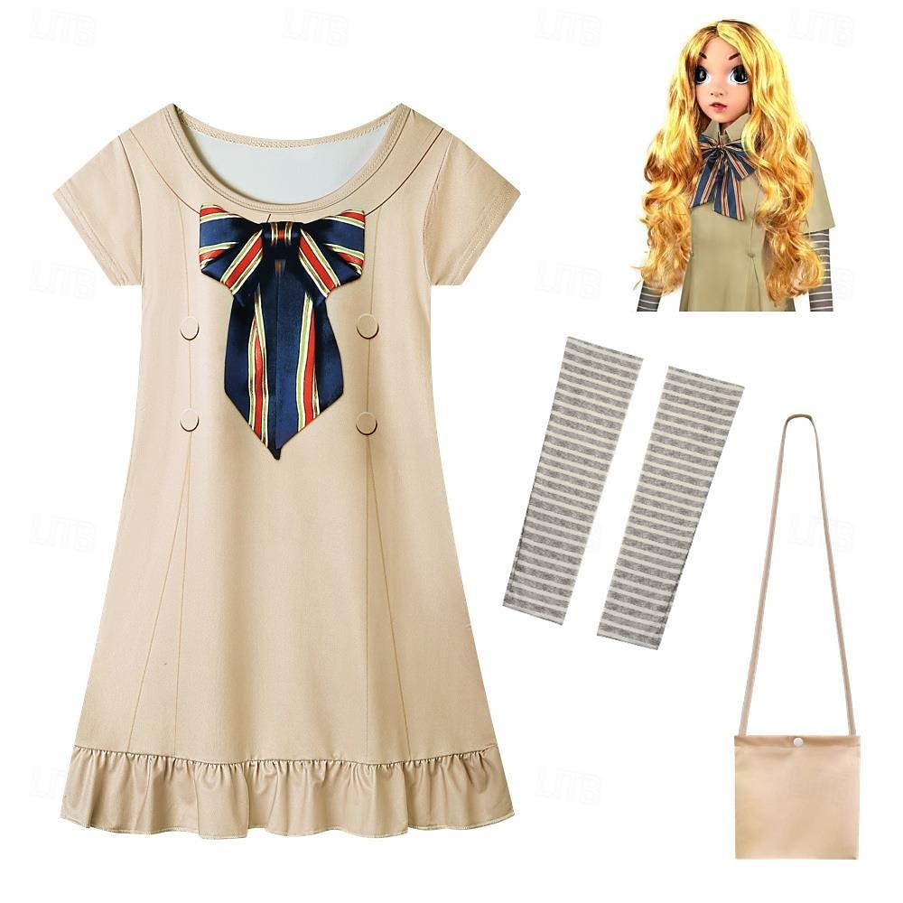 M3GAN 2.0 Skrämmande docka Megan Futuristisk robot Cosplay-kostym Kläder Äventyrsfilm Skräck Ledigt Film-cosplay for Flickor Barn Halloween Prestanda Fest Klädsel för skolevenemang 2025 - $39.99 –P1
