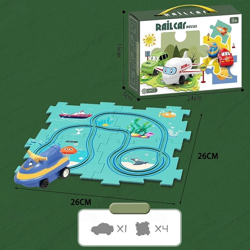Circuit de course de wagons, chariot électrique à assembler soi-même pour enfants, jouet éducatif de 2025 ? $20.99 –P5