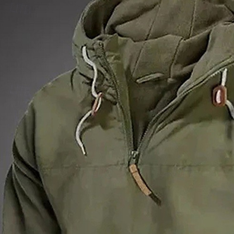 Homme Sweat à capuche Sweat à capuche quart zippé Sweat à capuche tactique militaire Noir Vert Véronèse bleu marine Chameau À capuche Uni Poche Avant Quart de zip Sport & Loisir Occasionnel Quotidien de 2025 ? $26.99 –P6
