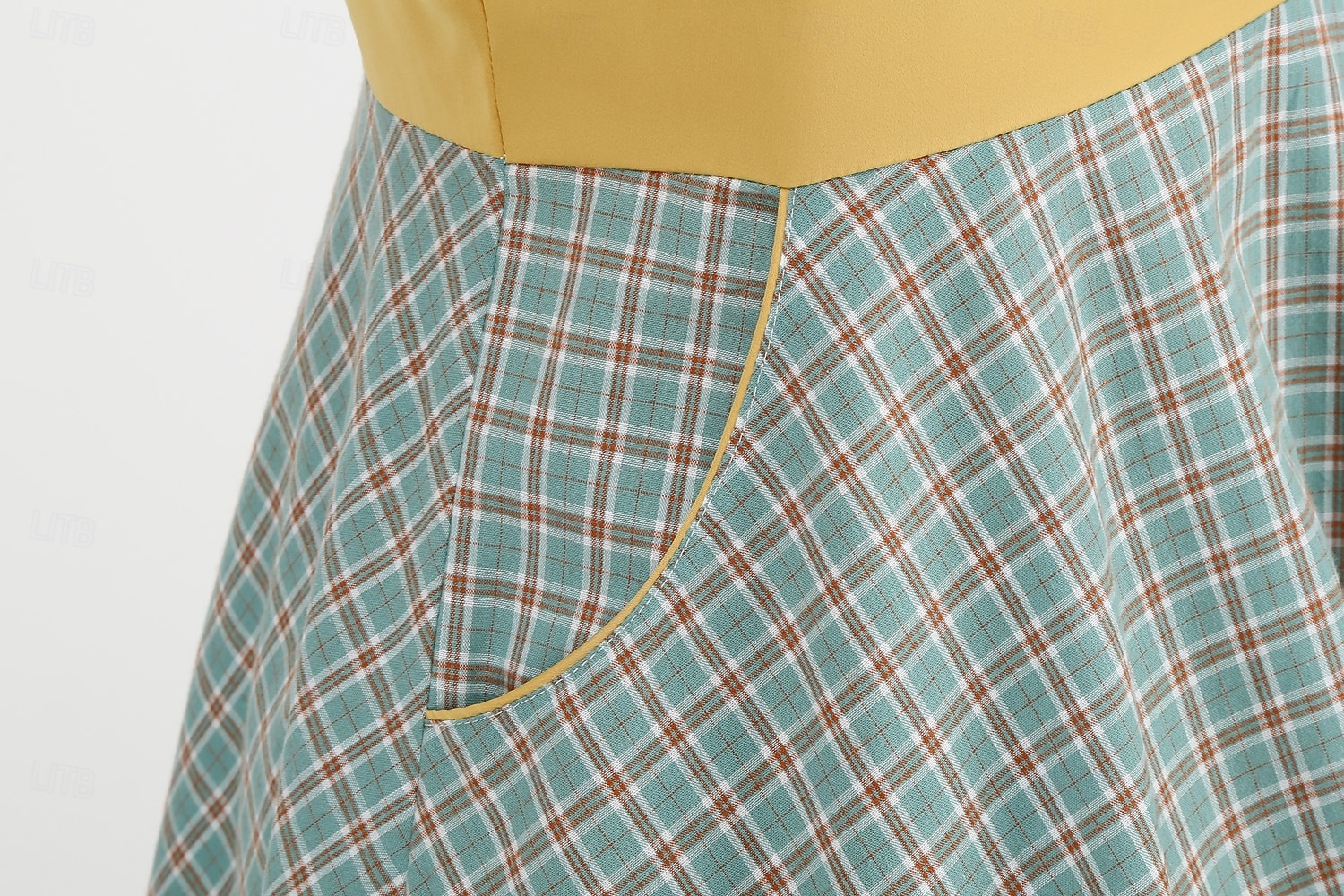 Rétro Vintage Années 1950 Rockabilly Midi Robe Robe trapèze Robe Évasée Nœud À carreaux Vichy Femmes Carnaval Saint-Valentin Tenue quotidienne Fête du thé Soirée à thème rétro Adulte Robe Automne de 2025 ? $41.99 –P7