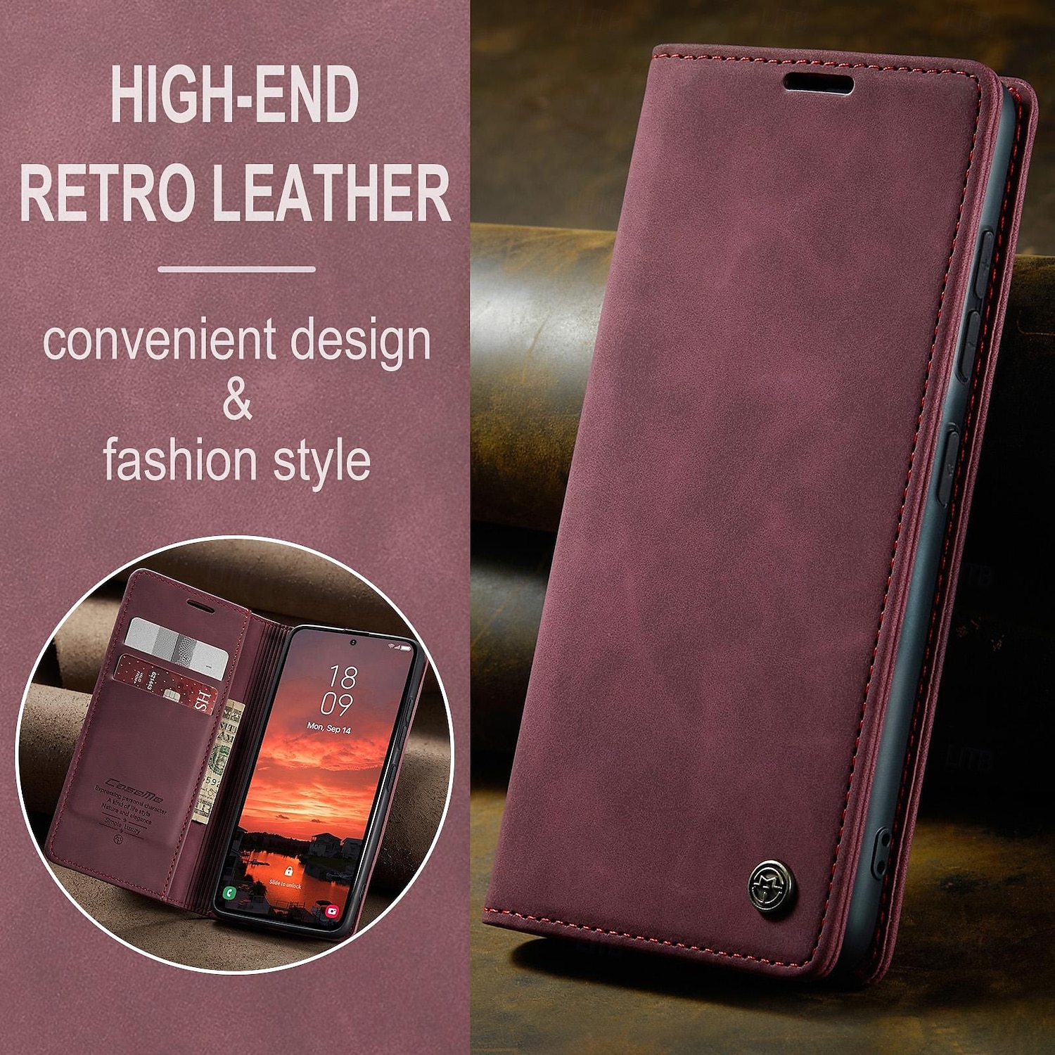 telefon fodral Till Samsung Galaxy S20 FE Fällock Stöd Stötsäker TPU PU läder 2025 - $12.99 –P3
