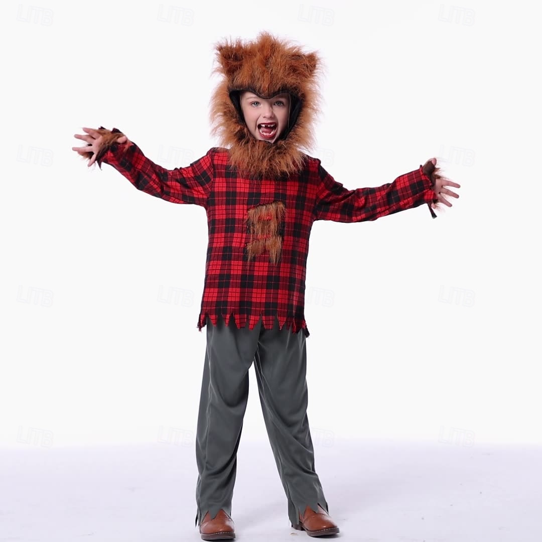 Zvířata Pohádka Vlkodlak Cosplay kostým Úbory Postavy z pohádek Filmové kostýmy for Chlapecké Dívčí Dětské předvečer Všech svatých Karneval Světový den knihy Výkon Vzdělávací převlékání Oblékání na 2025 - $45.99 –P6