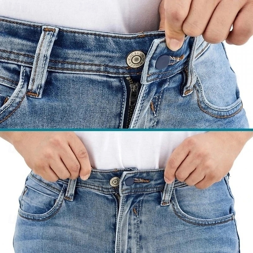 12pcs Adjustable Jeans Button Extenders, Waistband Button Enlargers for Men and Women, Pants Waist Extension Accessories 2025 - $7.49 –P5