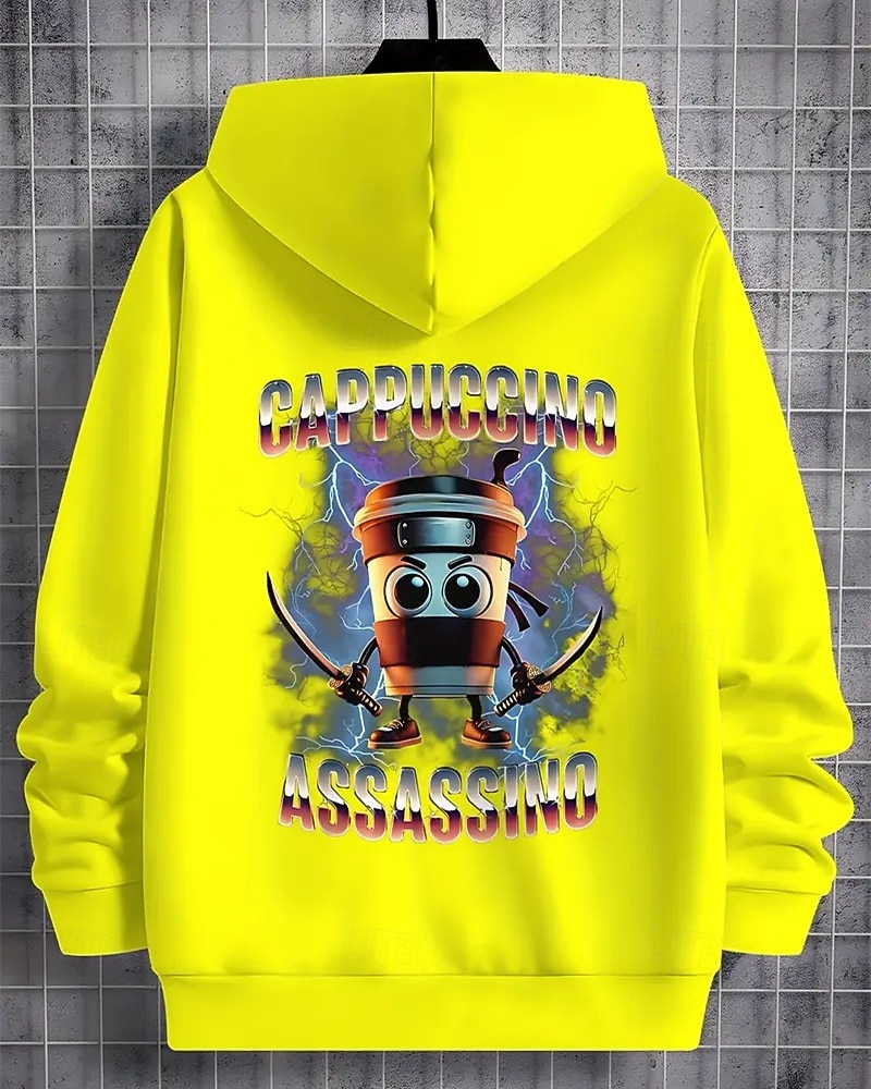 Moletom casual com capuz para meninos com estampa abstrata engraçada de Tung Tung Tung Saur, manga comprida, moda primavera outono, streetwear, crianças de 4 a 12 anos, com capuz, para atividades ao de 2025 por $18.99 –P4
