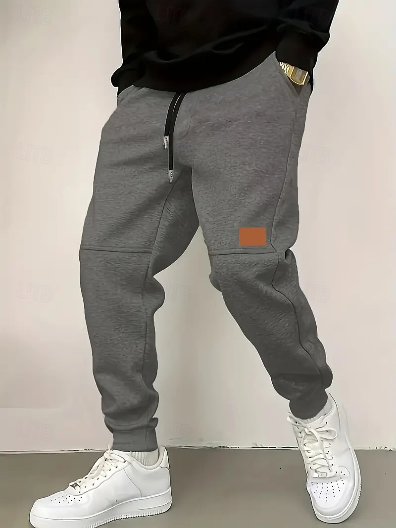 Men's Sweatpants Joggers Trousers Casual Pants Running Pants Drawstring Elastic Waist Plain Comfort Warm Full Length Daily Outdoor Gym Sports Fashion Blue Green Stretchy 2026 - $18.99 –P7