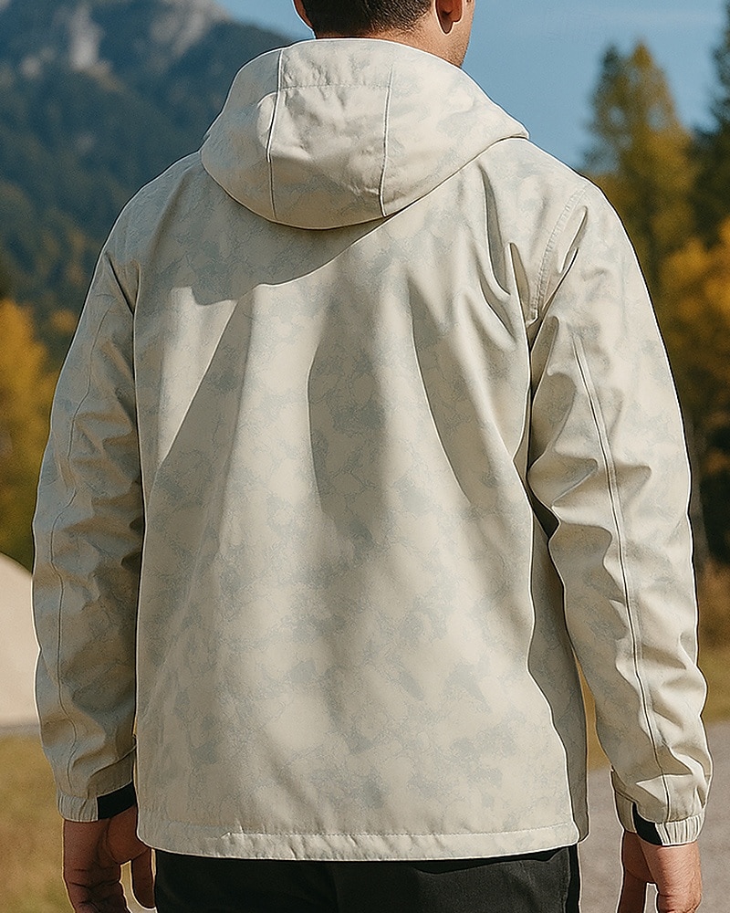 Hombre Cortavientos Chaqueta Chaqueta para senderismo Chaqueta rígida Al aire libre Impermeable Resistente al Viento Trajes de senderismo Ropa de senderismo Primavera Otoño Camiseta Camping 2025 - $28.99 –P2