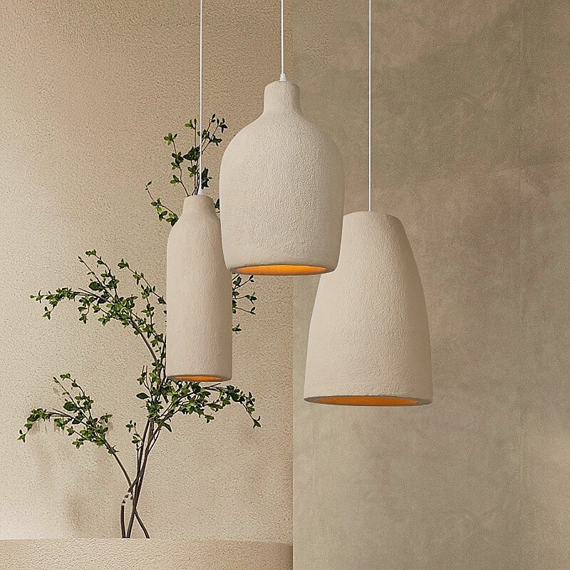 Lampa wisząca wabi sabi w stylu orientalnym, wysokość 51 cm, ciepłe białe światło, e26 e27, regulowany łańcuszek 2025 - $229.99 –P1