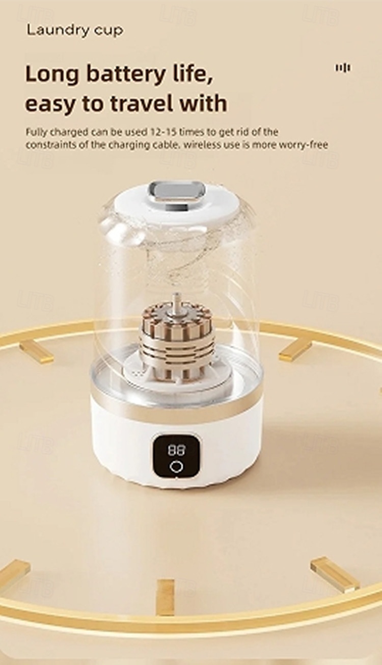 draadloze elektrische wasmachine mini-wasmachine voor reissokken en ondergoed kleine draagbare wasmachine 2025 - $36.99 –P9