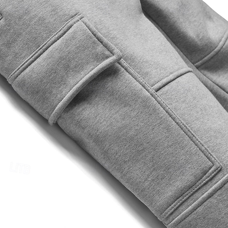 Herre Joggebukser Jogger Bukser Uformelle bukser Lomme Elastisk midje Snorer Ensfarget Komfort Full lengde utendørs Daglig Løp Ferie Enkel Grå Elastisk 2025 - $27.99 –P3